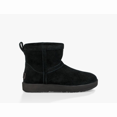 Botas UGG Classic Mini Mulher Pretas | PT-UHDKV